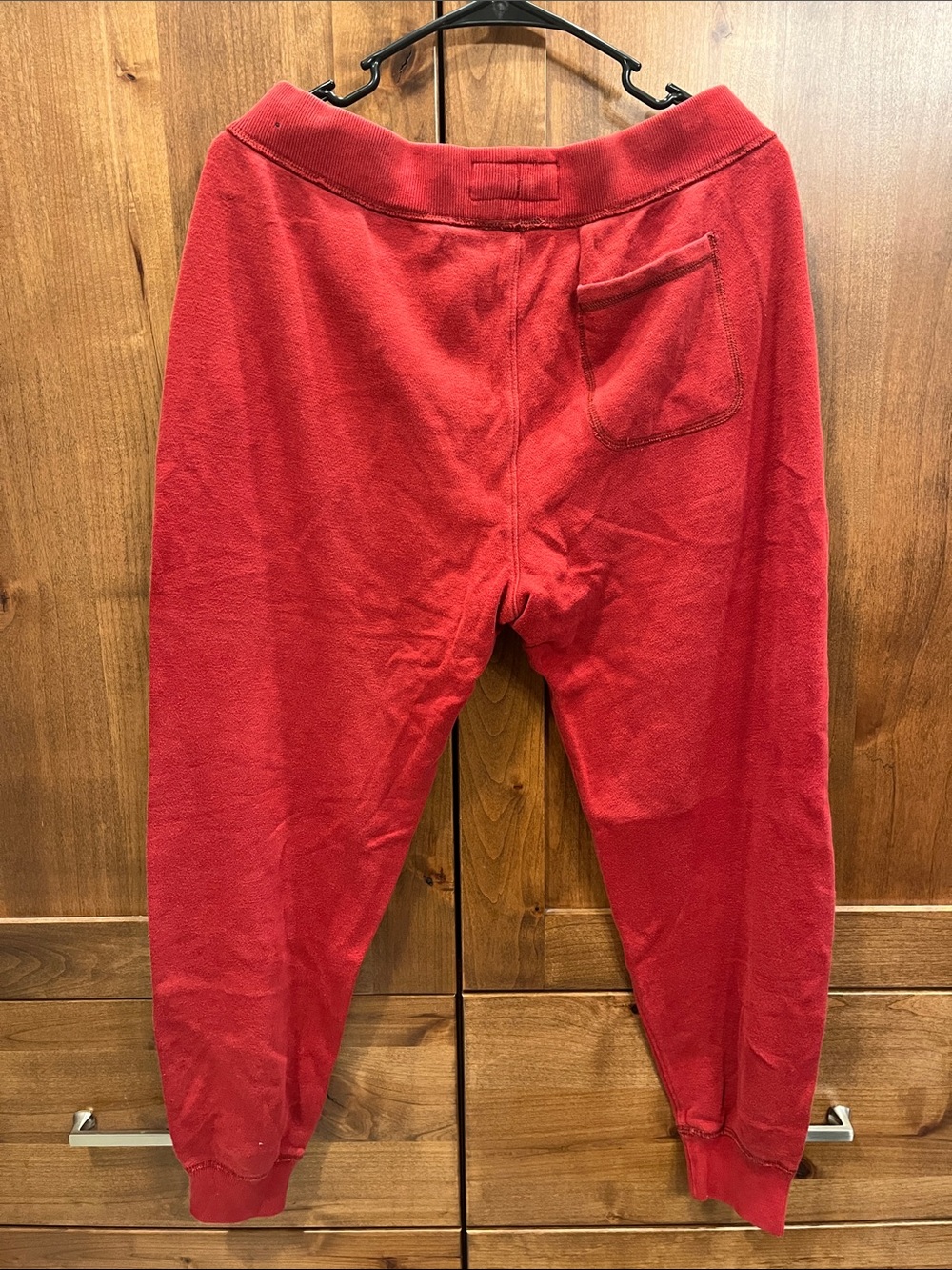 Abercrombie & Fitch Red Fleece Joggers - Picture 4 of 4